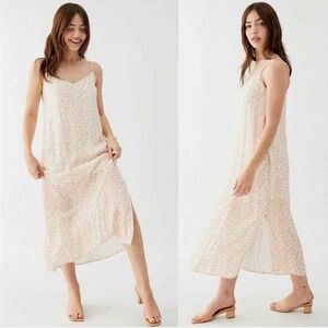 Charlie Holiday Cream and Tan Patterned Dress